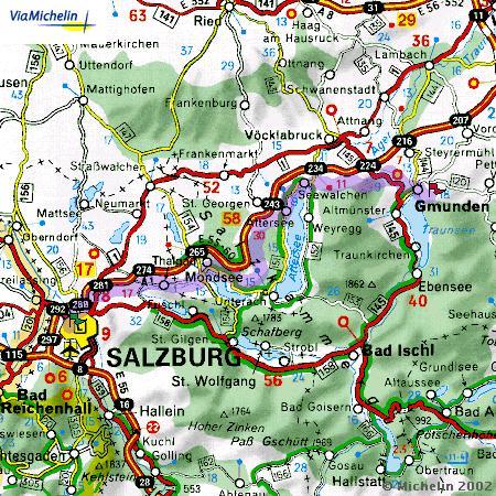 Taxi von Salzburg nach Gmunden