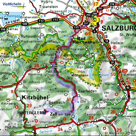 Taxi from Salzburg to Hinterglemm