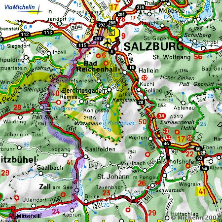 Taxi von Salzburg nach Mittersill