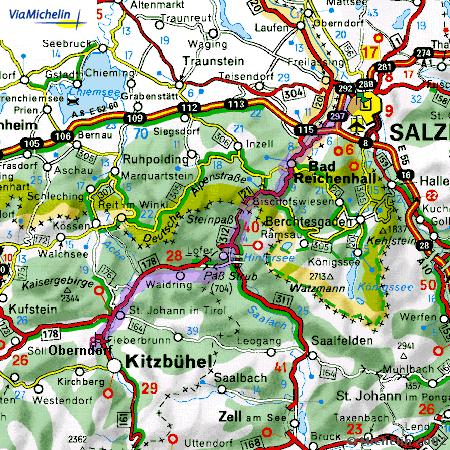 Taxi von Salzburg nach Oberndorf in Tirol