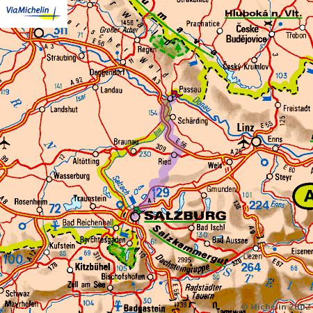 Taxi von Salzburg nach Passau