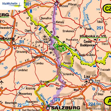 Taxi from Salzburg to Pilsen - Plzen