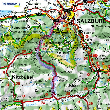Taxi von Salzburg nach Zell am See